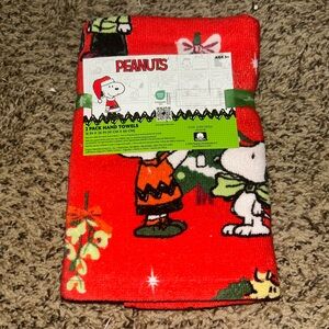 Peanuts Snoopy Christmas Hand Towels